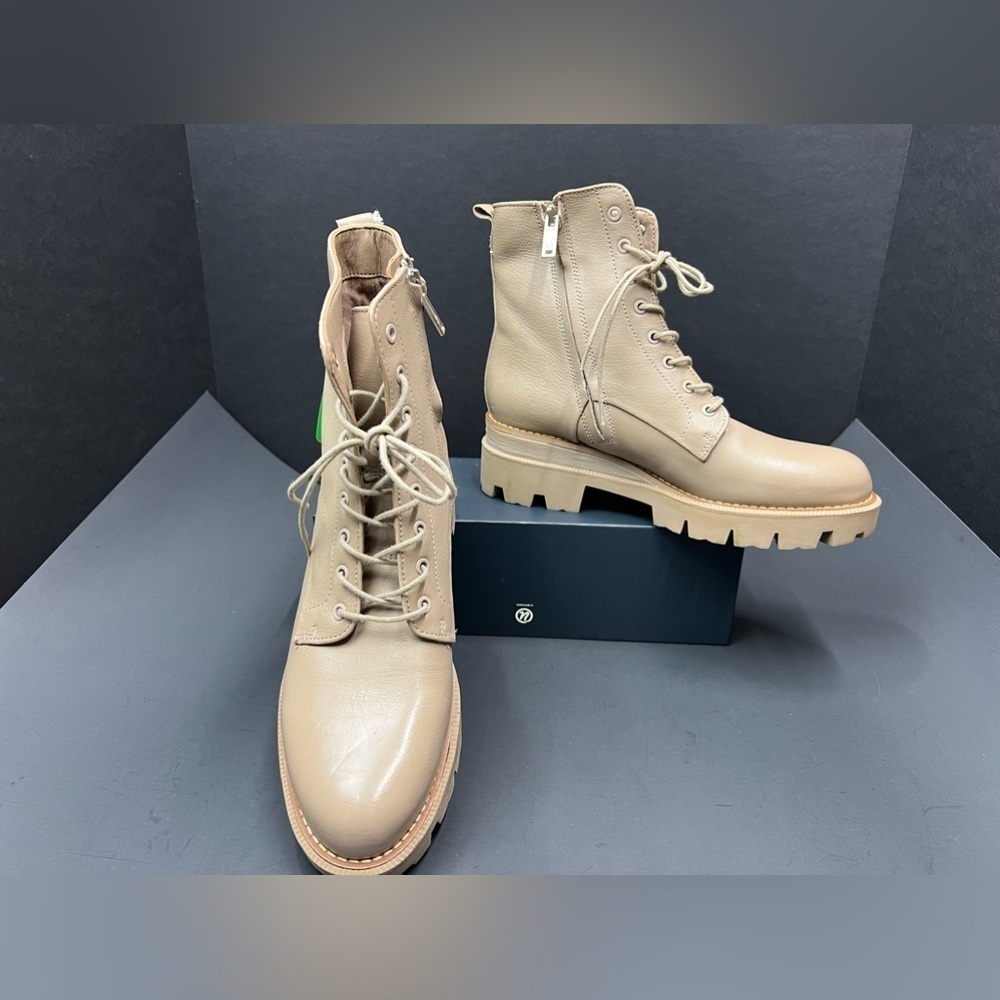 SAME EDELMAN Garret Ivory Leather boots, NEW